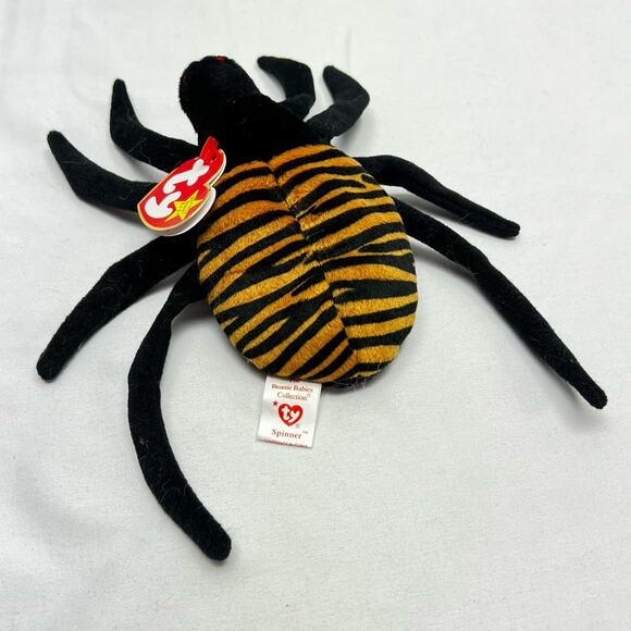 Ty Original Beanie Baby Spinner The Spider Retired 1996 RARE Multiple Errors - Picture 3 of 12